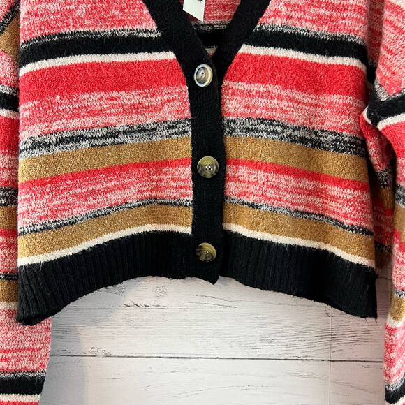 BP. NWT Striped Knit Button Front Grandpa Cardigan Size L - Picture 4 of 8
